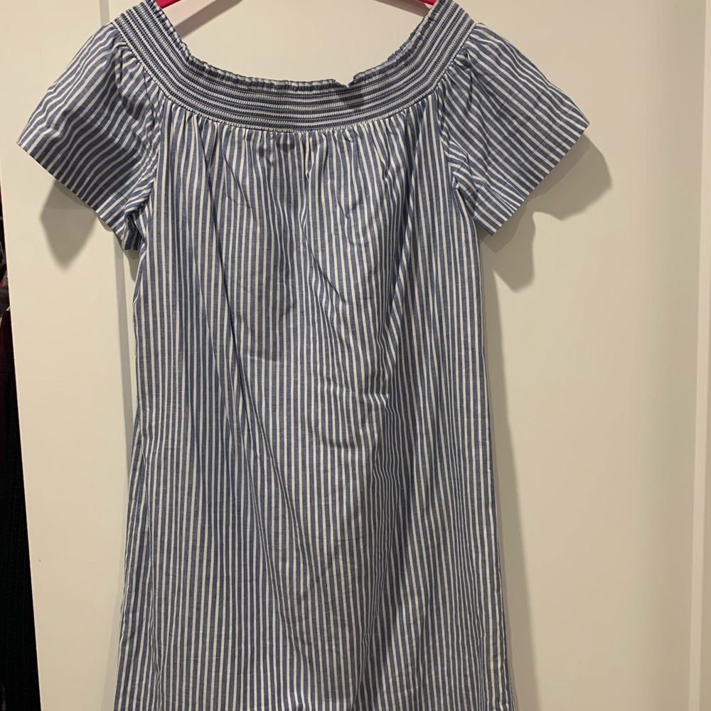 JCREW Factory off the should dress